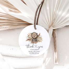 我々はBoho Bear赤ちゃんシャワーを待つことができる フェイバータグ