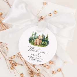 我々はBoho Bear赤ちゃんシャワーを待つことができる フェイバータグ