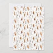 我々はBoho Bear赤ちゃんシャワーを待つことができる 招待状 (裏面)