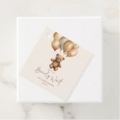 我々はBoho Teddyクマ赤ちゃんシャワーを待つことができる フェイバータグ (インサイチュ)