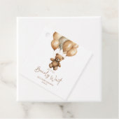 我々はBoho Teddyクマ赤ちゃんシャワーを待つことができる フェイバータグ (インサイチュ)