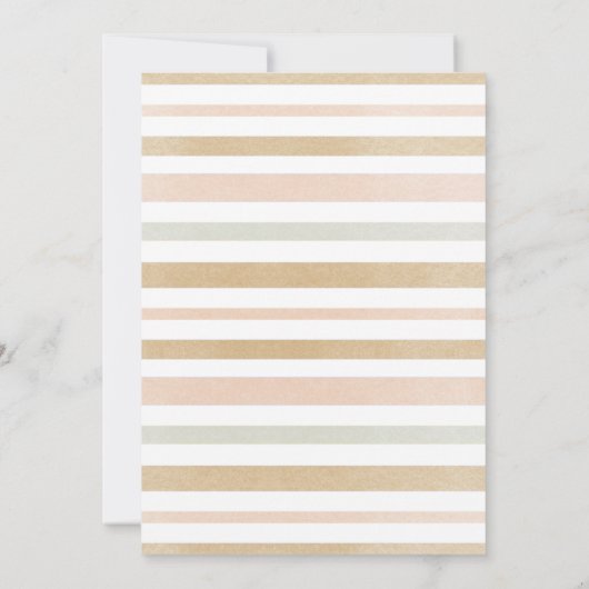 我々はBoho Teddyクマ赤ちゃんシャワーを待つことができる 招待状 (裏面)