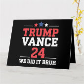 我々はBruh私たちはトランプVanceを獲得した47th カード (黄色い花)