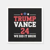 我々はBruh私たちはトランプVanceを獲得した47th スタンダードカクテルナプキン (正面)