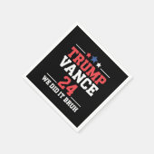 我々はBruh私たちはトランプVanceを獲得した47th スタンダードカクテルナプキン (角)