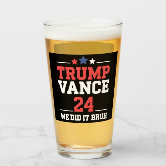 我々はBruh私たちはトランプVanceを獲得した47th タンブラーグラス (ドリンク正面)
