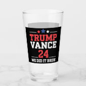 我々はBruh私たちはトランプVanceを獲得した47th タンブラーグラス (正面)