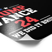 我々はBruh私たちはトランプVanceを獲得した47th フォトプリント (角)