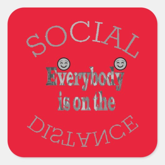 我々はCOVID-19：レジリエンスのメッセージを行う スクエアシール (正面)