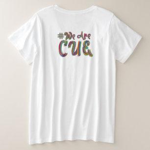 我々はCUE Tシャツだ プラスサイズTシャツ