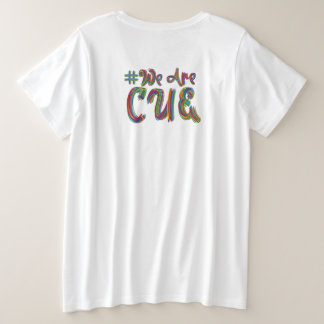 我々はCUE Tシャツだ プラスサイズTシャツ