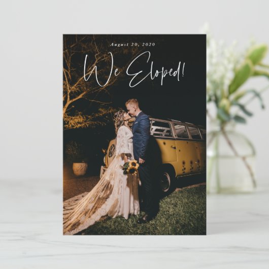 我々はEloped結婚の写真の発表 シーズンカード (スタンド正面)