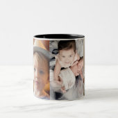 我々はGrandpa孫の写真を愛している ツートーンマグカップ (中央)