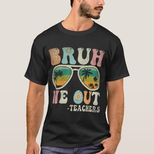 我々はGroovyレトロ先生幸せな最後の日Sch Tシャツ (正面)