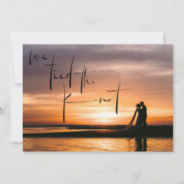 我々はKnot Photo Elopementの発表を結んだ 招待状