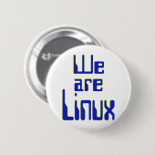 我々はLinux 缶バッジ (正面&裏面)