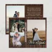 我々はPhoto Collage Woodの発表結婚を逃れた (正面/裏面)