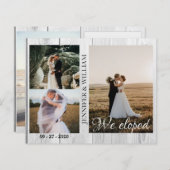 我々はPhoto Collage Woodの発表結婚を逃れた (正面/裏面)