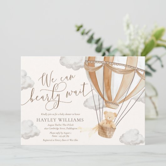 我々はTan赤ちゃんシャワー招待状を待つ 招待状 (スタンド正面)