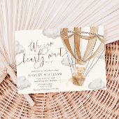 我々はTan赤ちゃんシャワー招待状を待つ 招待状