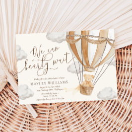 我々はTan赤ちゃんシャワー招待状を待つ 招待状