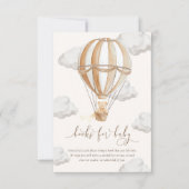 我々はTeddyクマの本のベビーカードを待つことができる 招待状 (正面)