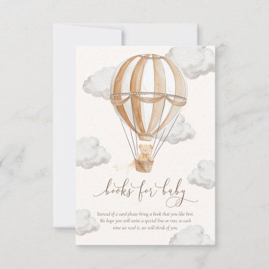 我々はTeddyクマの本のベビーカードを待つことができる 招待状 (正面)