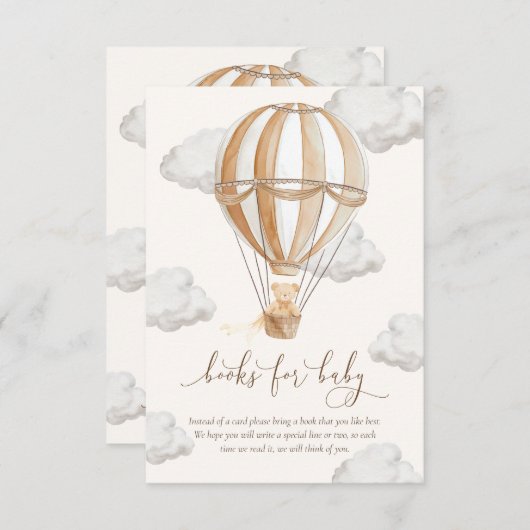 我々はTeddyクマの本のベビーカードを待つことができる 招待状 (正面/裏面)