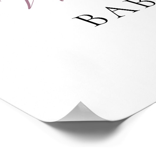 我々はTeddyクマ赤ちゃんシャワー歓迎を待つことができる ポスター (角)