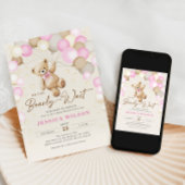 我々はTeddyクマ赤ちゃん女の子シャワーを待つことができる 招待状