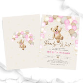 我々はTeddyクマ赤ちゃん女の子シャワーを待つことができる 招待状