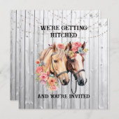 我々はWestern'sのヒットを取得してい結婚る 招待状 (正面/裏面)