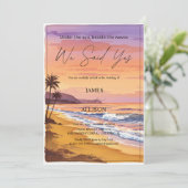 我々はyesと言った – ボホビーチカリフォルニア結婚&ズ 招待状 (スタンド正面)