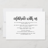 我々はYesの駆け落ちパーティーを言った 案内状 (裏面)