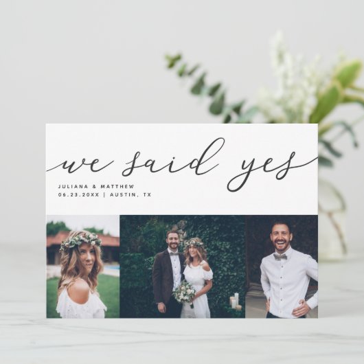 我々はYesスモダントの結婚写真を数々の言った 案内状 (スタンド正面)