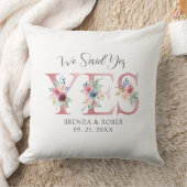 我々はYesフローラ手紙を言った クッション (ブランケット)