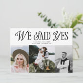 我々はYesヴィンテージエレガンス結婚の写真を数々の言った 案内状 (スタンド正面)