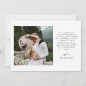 我々はYesヴィンテージエレガンス結婚の写真を数々の言った 案内状 (裏面)