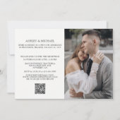 我々はYes写真結婚式レセプションQRコード 招待状 (裏面)