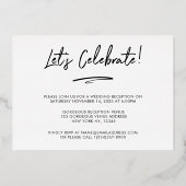 我々はYes写真 |の結婚写真披露宴 箔招待状 (裏面)