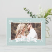 我々はYes | 写真結婚発表 招待状 (スタンド正面)