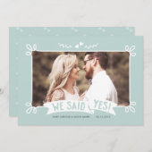 我々はYes | 写真結婚発表 招待状 (正面/裏面)