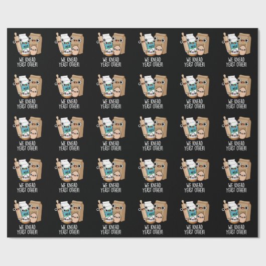 我々ひざまずくイースト他のおもしろいベーキングパンダークBG ラッピングペーパー (フラット)