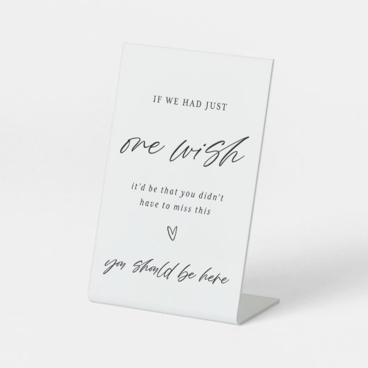 我々もしは一つの願いの印結婚を持った 台座サイン (正面)