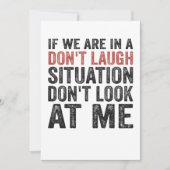 我々もしは笑わない状況に置かれている 招待状 (正面)