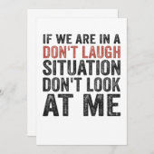 我々もしは笑わない状況に置かれている 招待状 (正面/裏面)