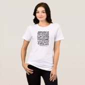 「我々もしは震える…」 トライブレンドＴシャツ (正面全面)