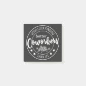 我々より良い同僚を見つけるのが幸運 ポストイット (正面)