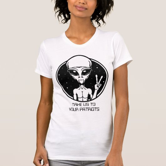 我々をあなたの愛国者に連れて行きなさい Tシャツ (正面)