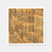 我々アメリカ合衆国憲法素朴木材 スタンダードカクテルナプキン (正面)